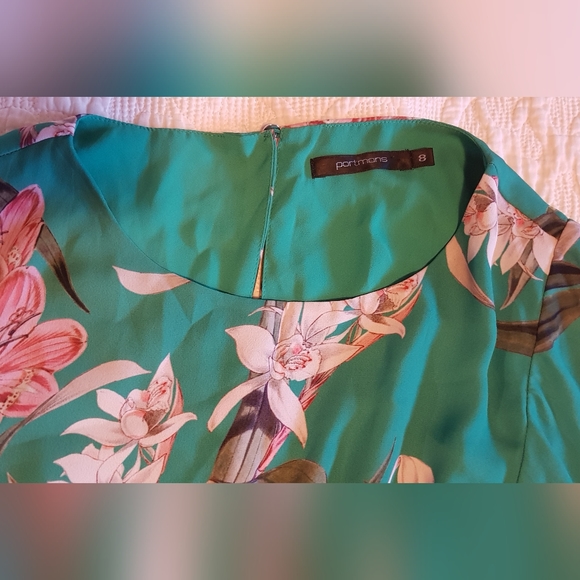 Portmans green floral mini dress - Picture 4 of 9